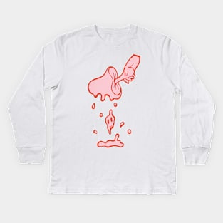 Sweet Poisonous Mushroom Kids Long Sleeve T-Shirt